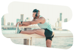 Man exercising after Testosterone Replacement Therapy (TRT) in Seattle and Olympia